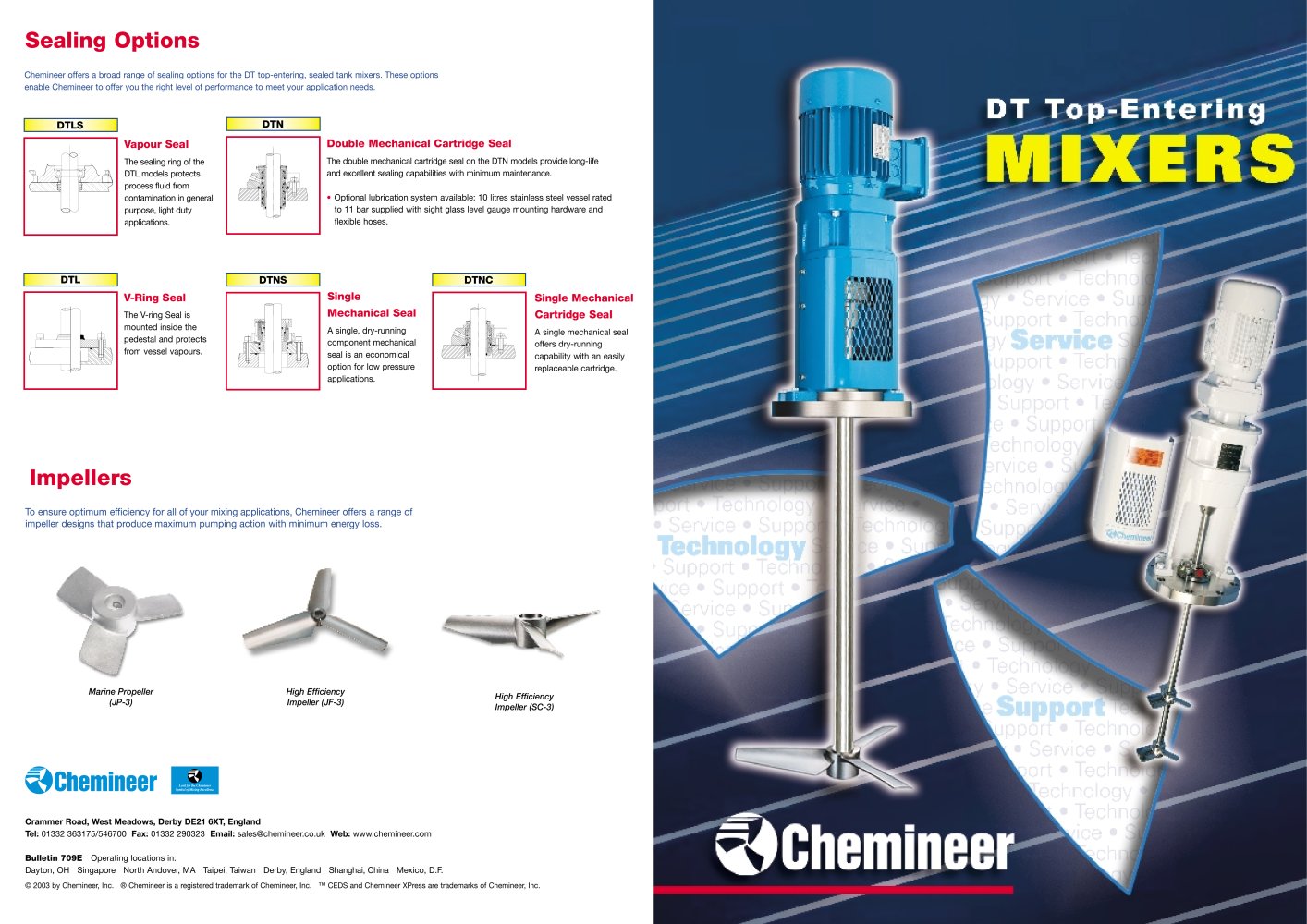 DT agitator range - Chemineer