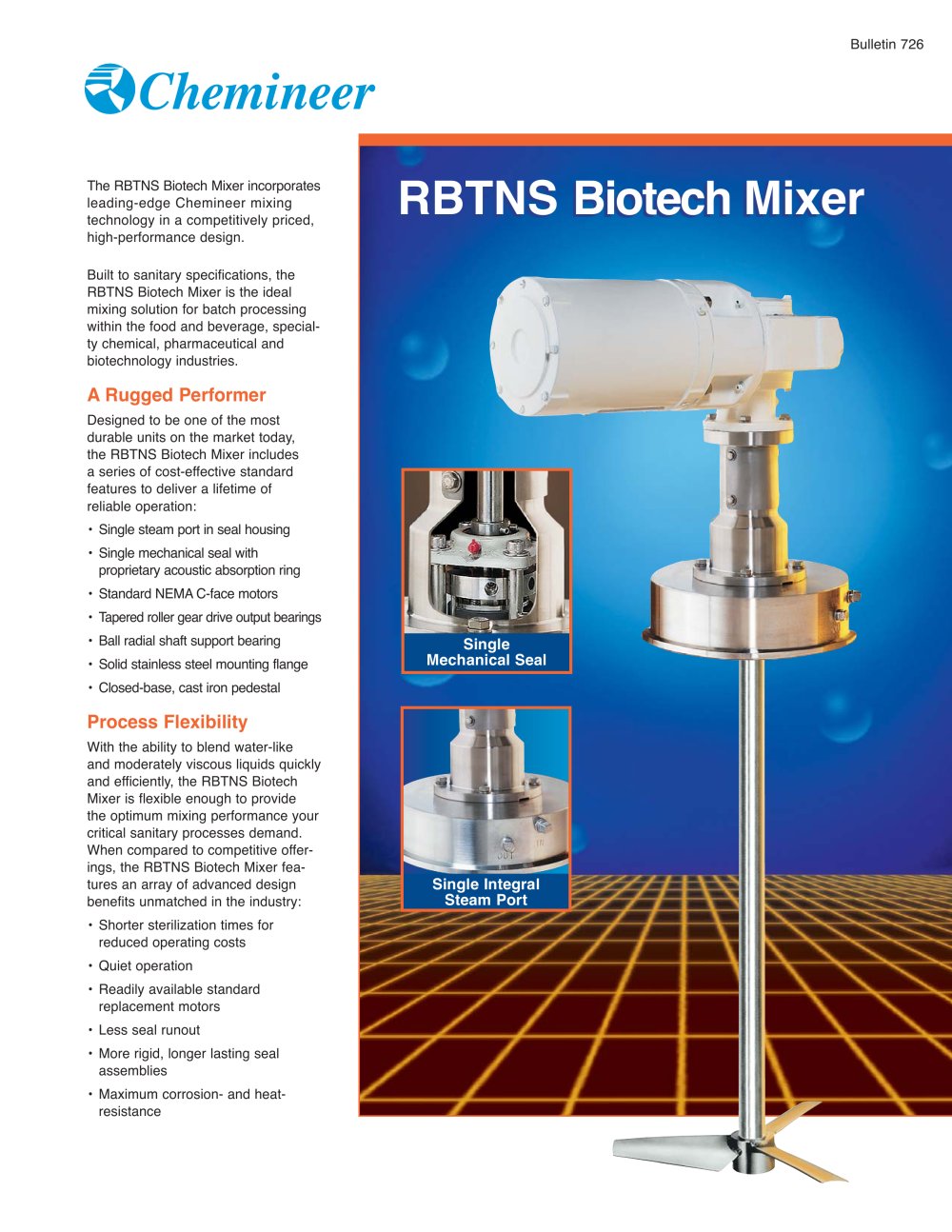 RBTNS Biotech Mixer Bulletin - Chemineer