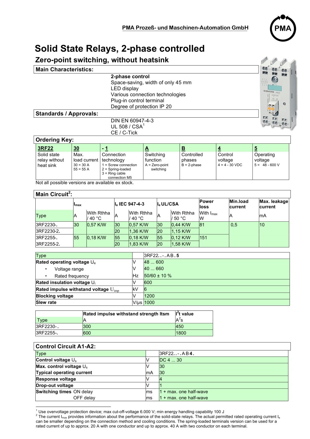 2-phase without heatsink - PMA