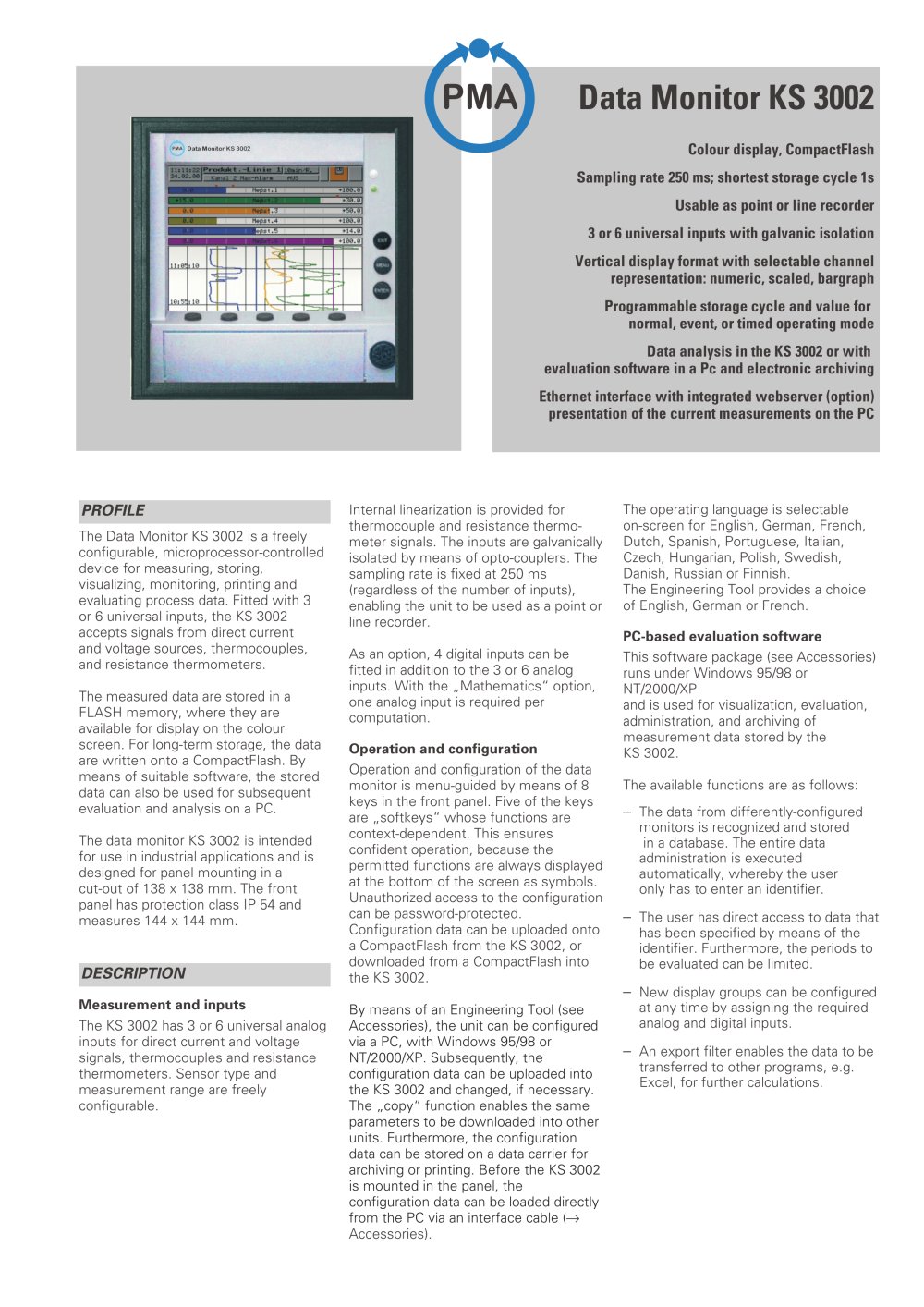 Data Monitor KS 3002 Screen recorder - PMA