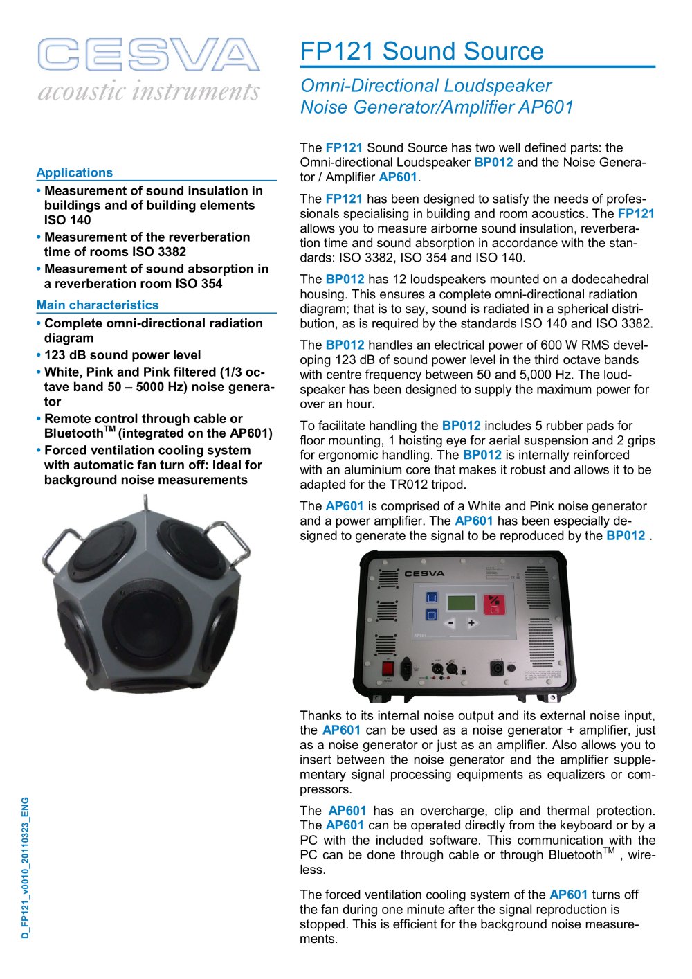 Sound pressure source - CESVA