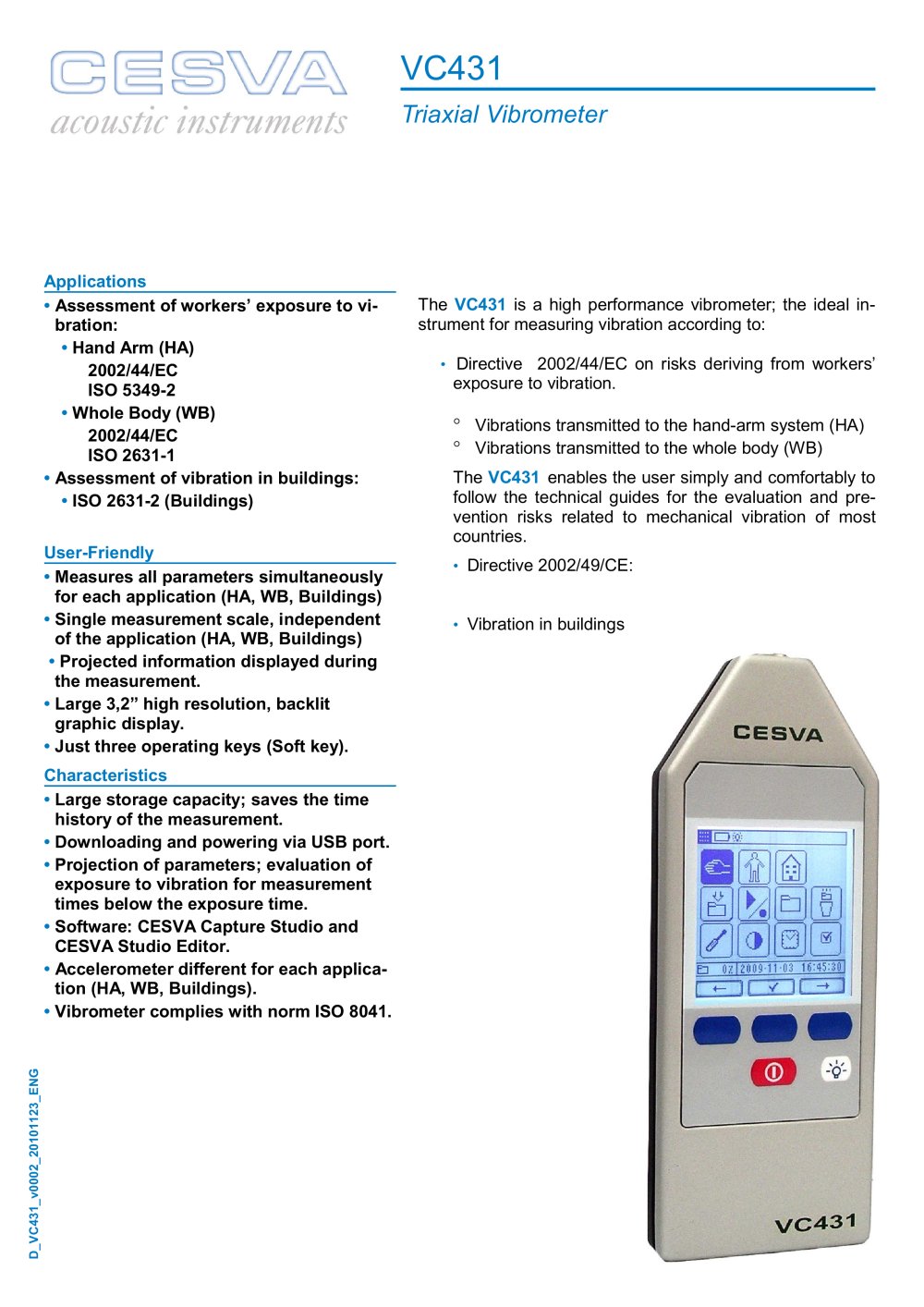 Triaxial Vibrometer - CESVA