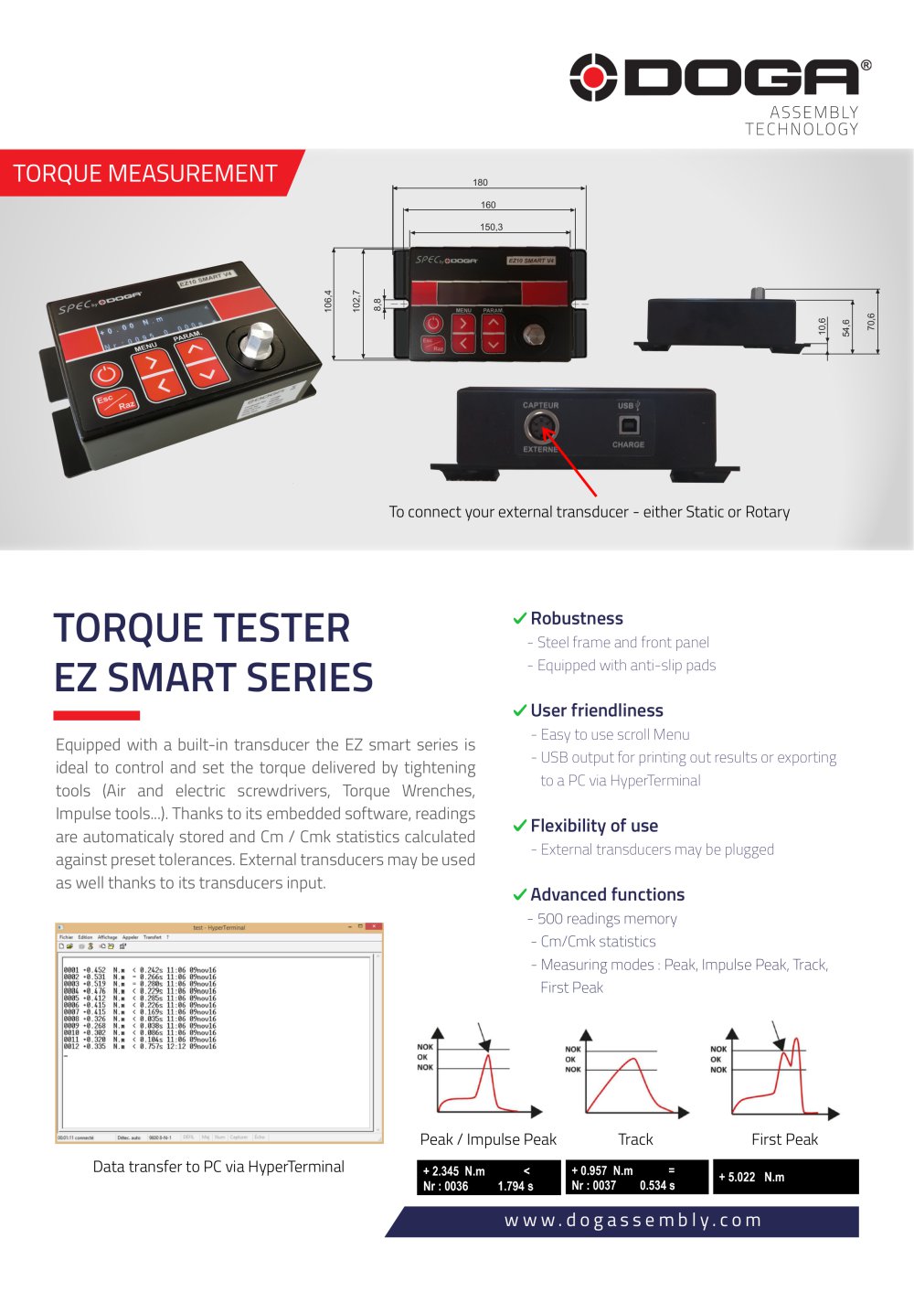 Torque measuring instruments - Doga