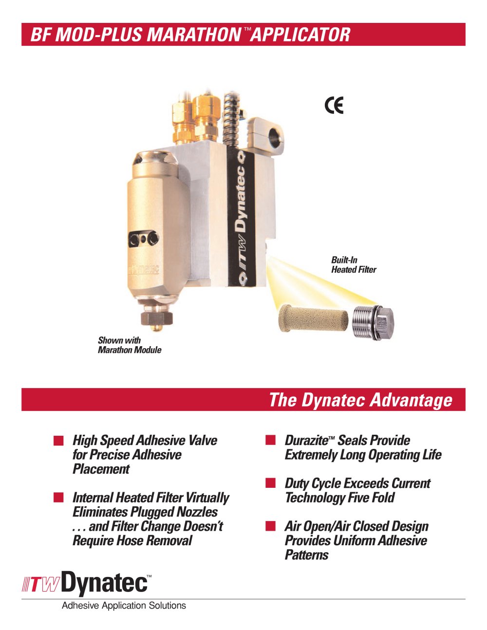 ITW Dynatec BF Mod-Plus Marathon Hot Melt Adhesive Applicator - ITW Dynatec