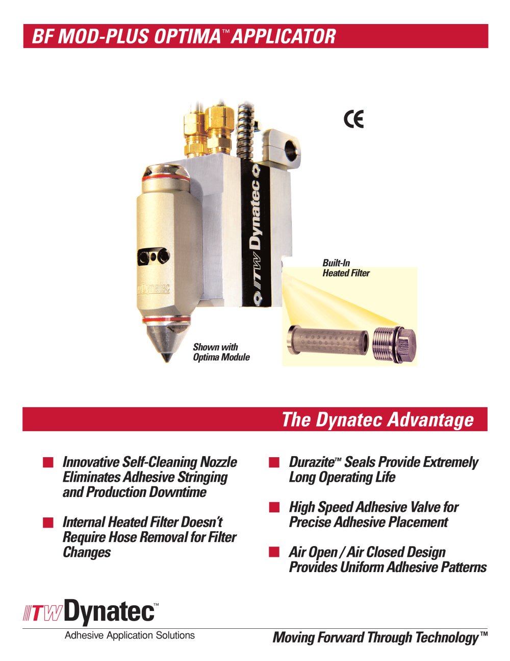 ITW Dynatec BF Mod-Plus Optima Hot Melt Adhesive Applicator - ITW Dynatec