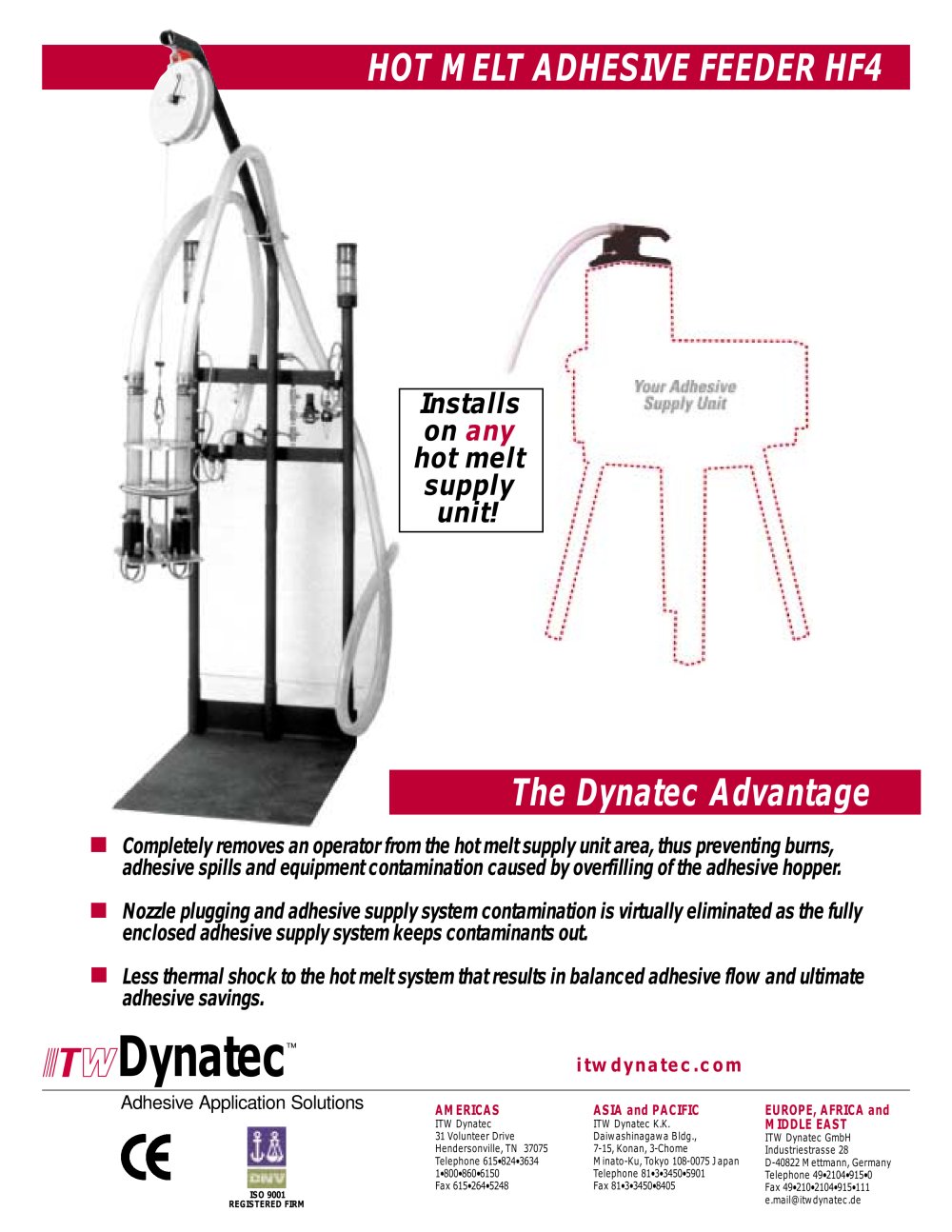 ITW Dynatec HF4 Hot Melt Adhesive Feeder - ITW Dynatec