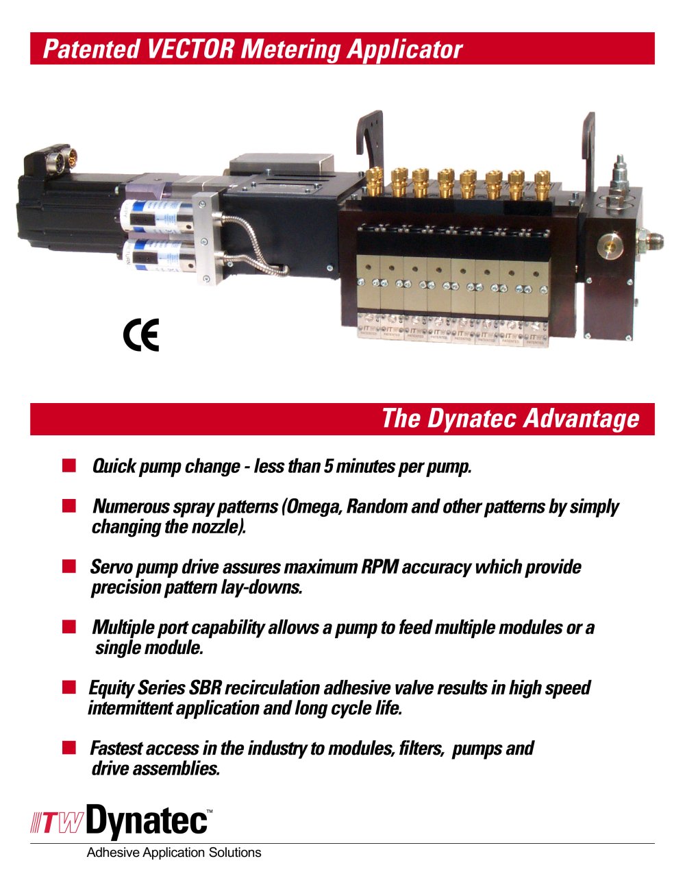 ITW Dynatec Patented VECTOR Metering Applicator - ITW Dynatec