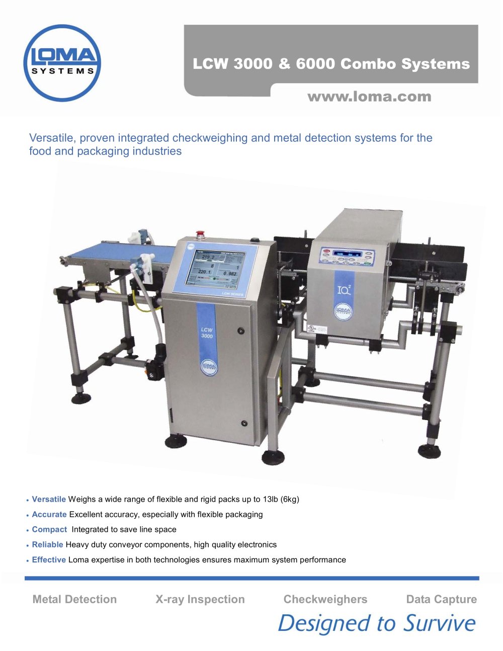Combo Checkweighers - Loma Systems
