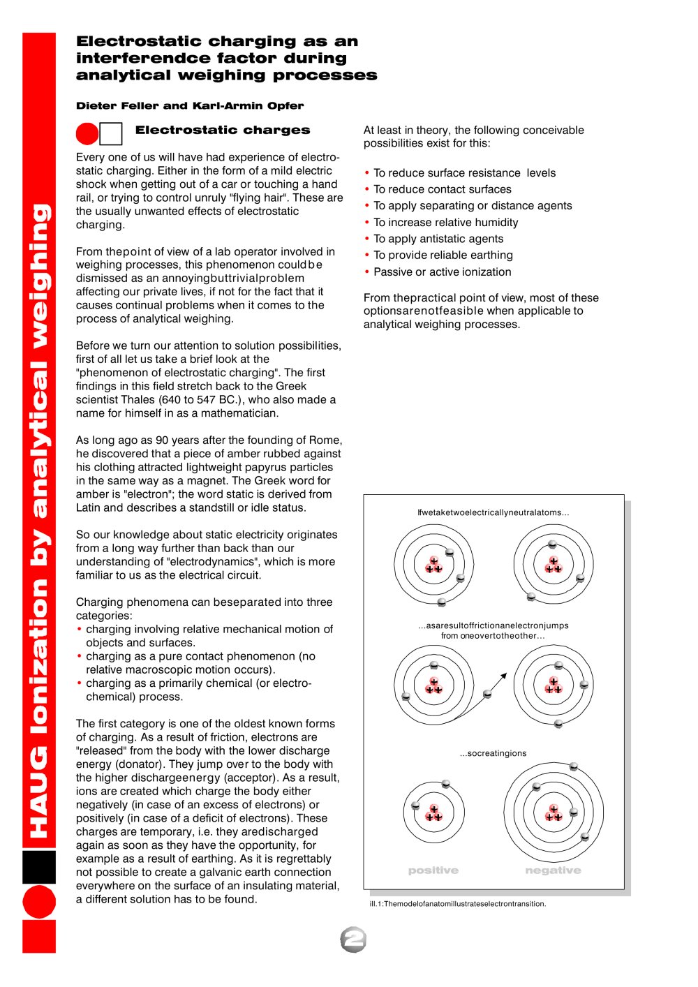 Analytical weighing - HAUG