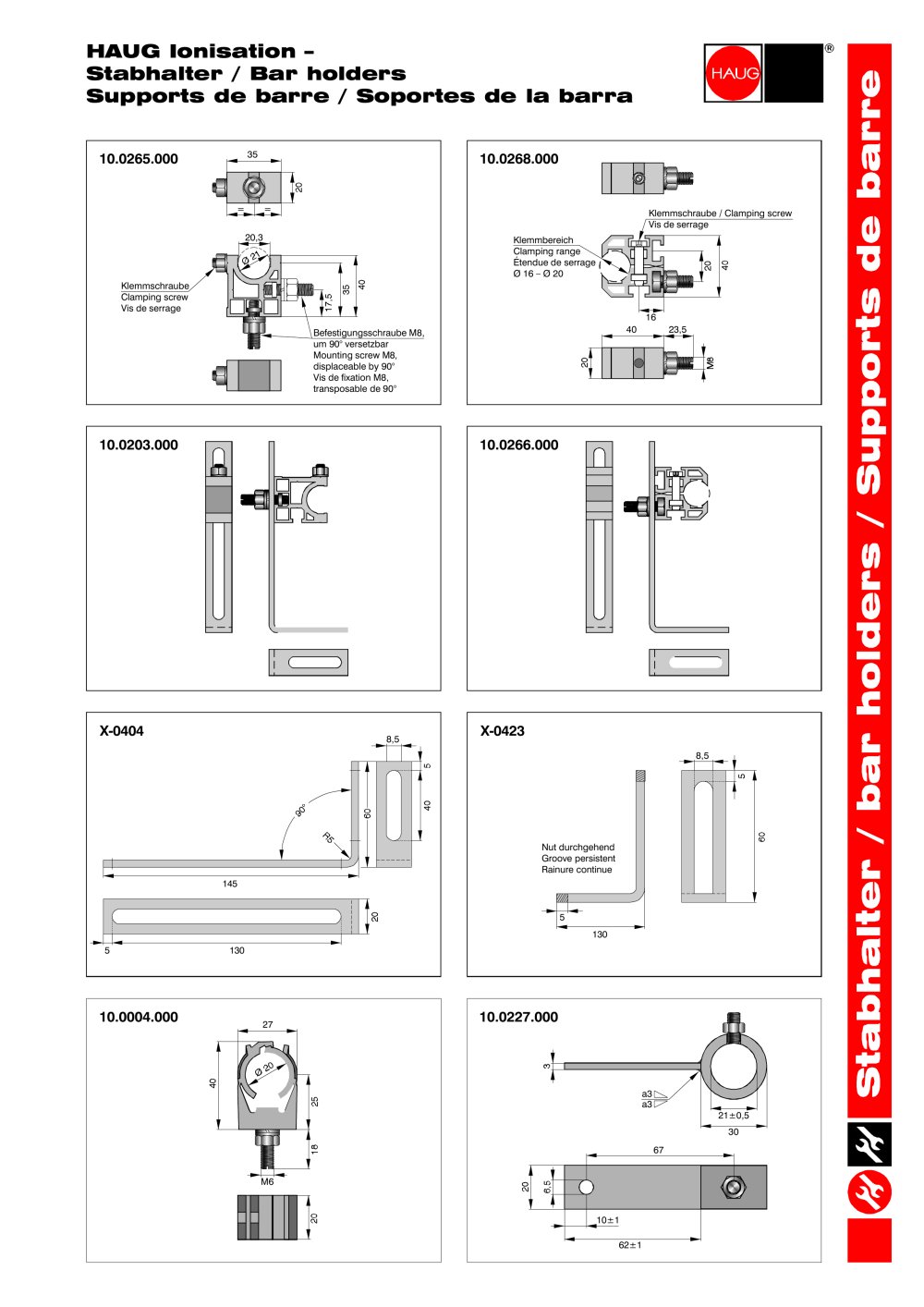 Bar holder - HAUG