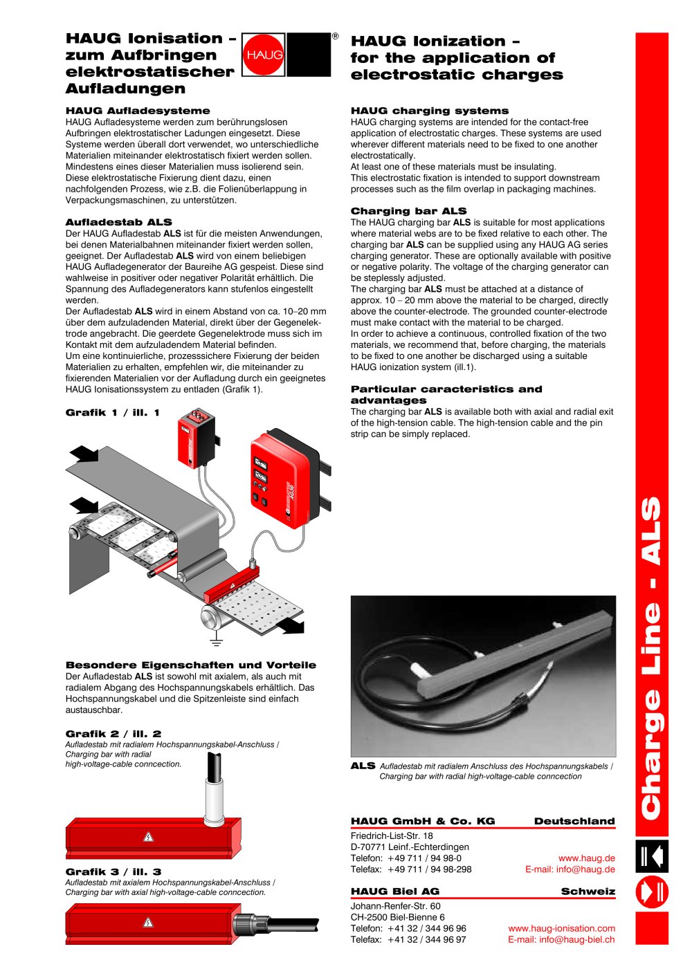 Charging bar ALS - HAUG