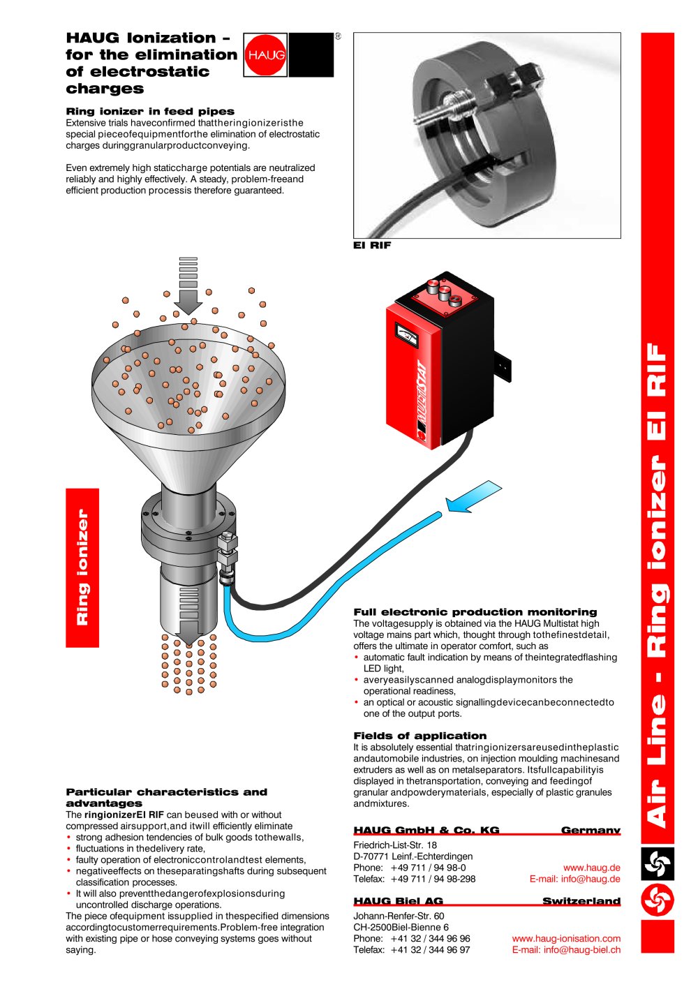 Ring ionizer  EI RIF - HAUG