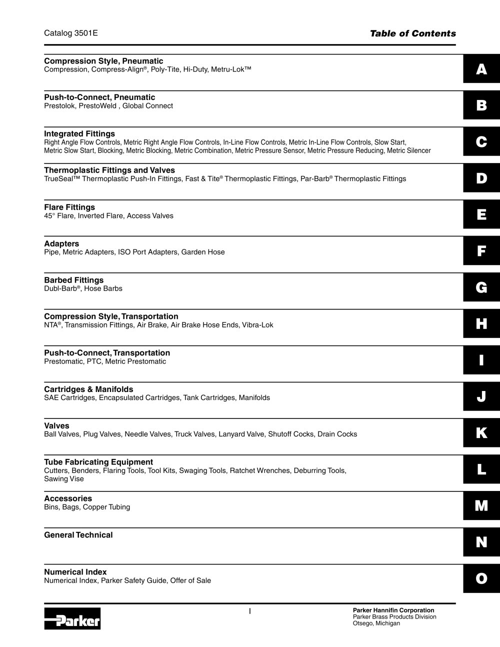 PARKER BRASS CATALOG 3501E PDF DOWNLOAD PARKER BRASS CATALOG 3501E PDF DOWNLOAD