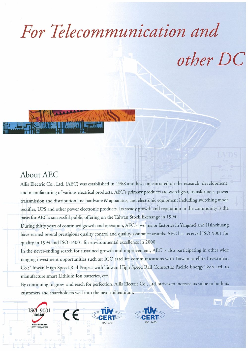 For telecommunication and other DC - Allis Electric