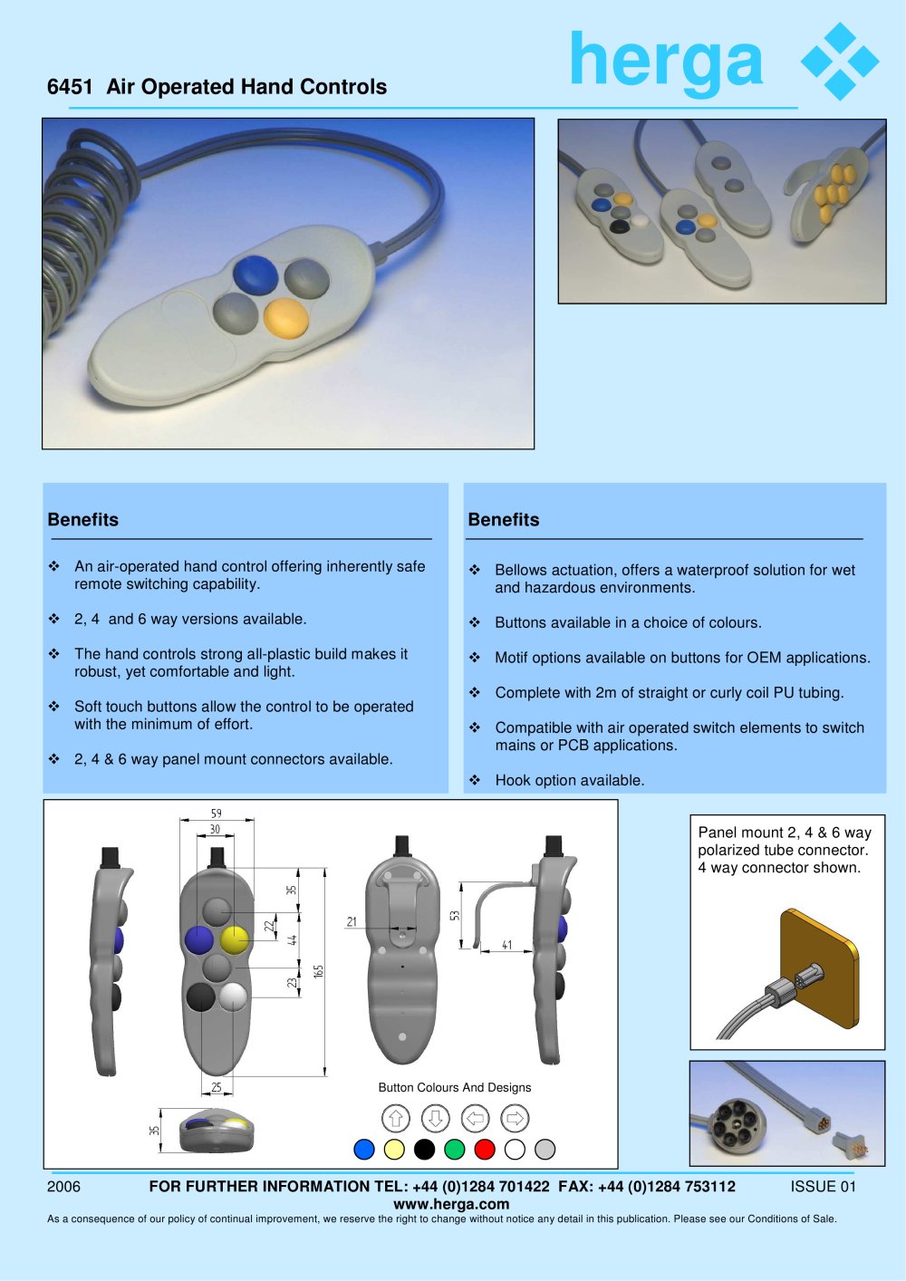 Air Operated Hand Controls - HERGA