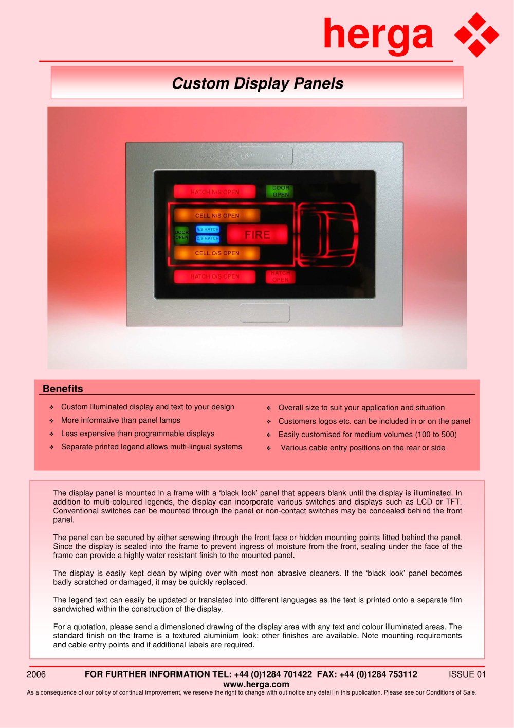 Custom Display Panels - HERGA