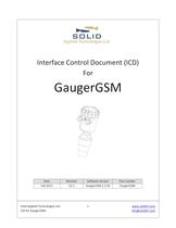 Interface Control Document (ICD) for GaugerGSM
