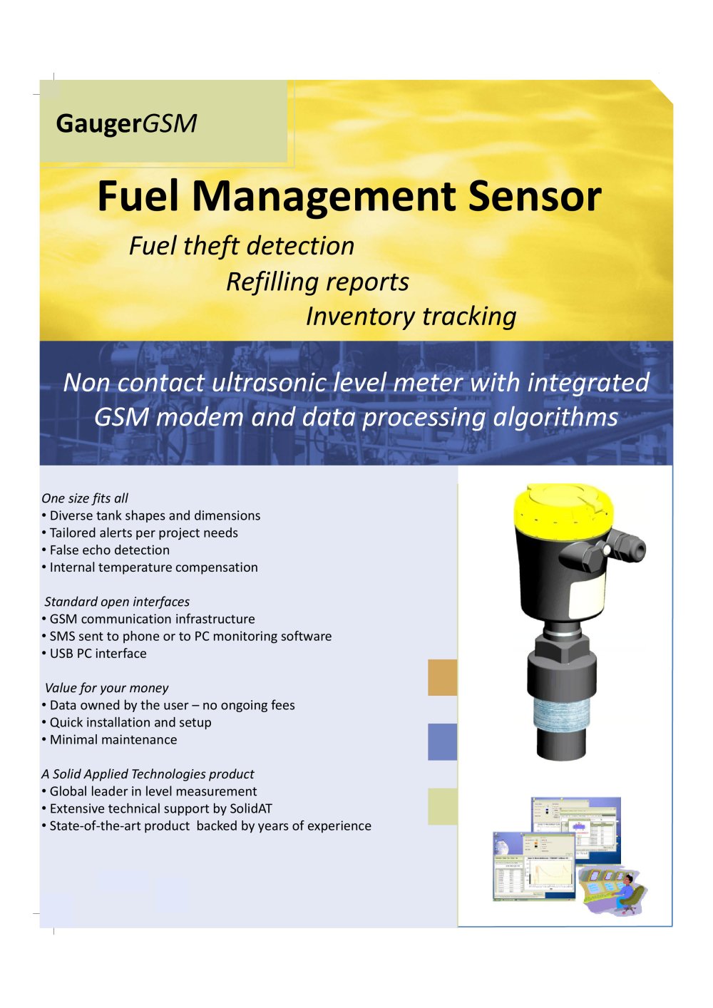 Remote Fuel Monitoring with GaugerGSM - Solid Applied Technologies Ltd.