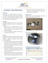 Sewer monitoring system 