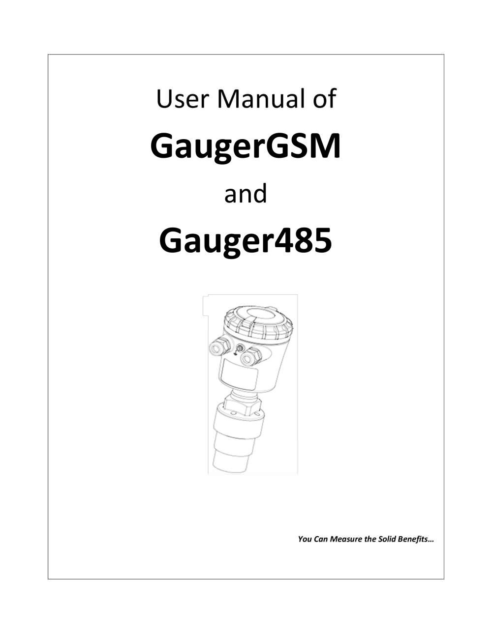 User Manual for Wireless level meter - GaugerGSM - Solid Applied Technologies Ltd.