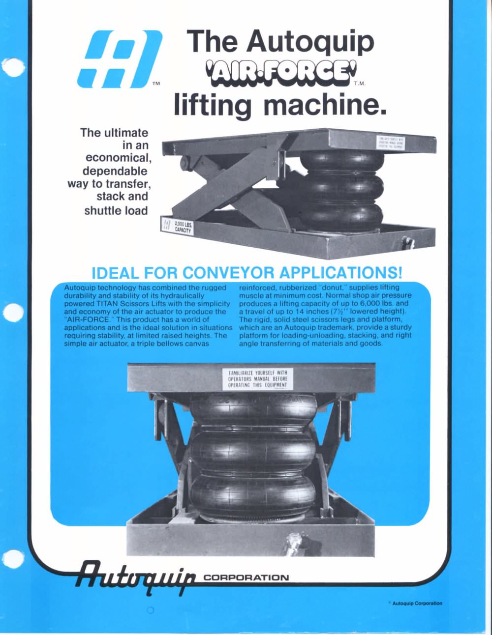 ABS Pneumatic Lift - Autoquip