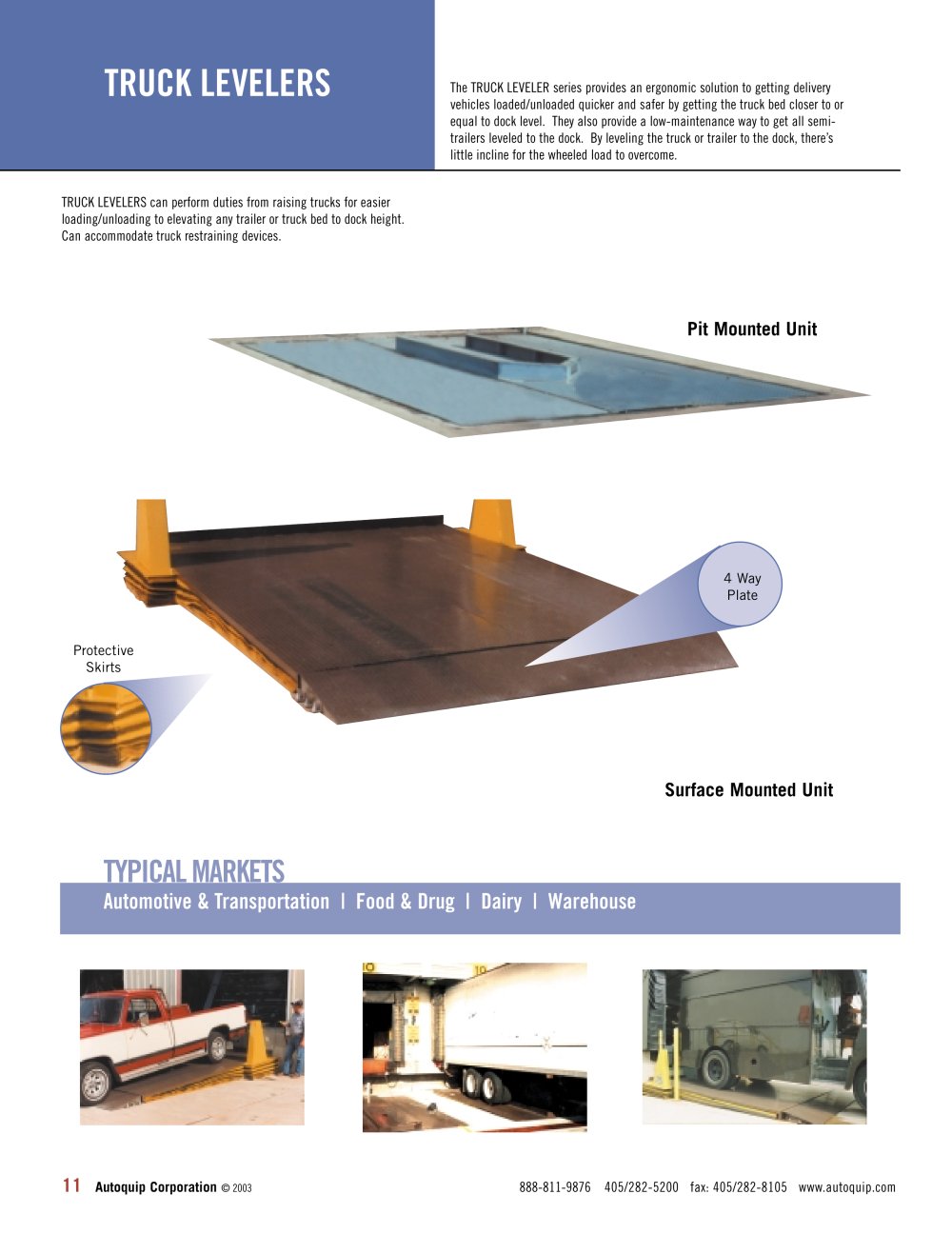 Truck Levelers - Autoquip