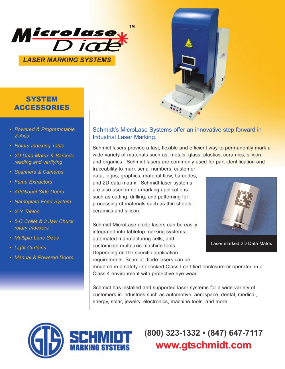 LASER MARKING SYSTEMS - Geo. T. Schmidt