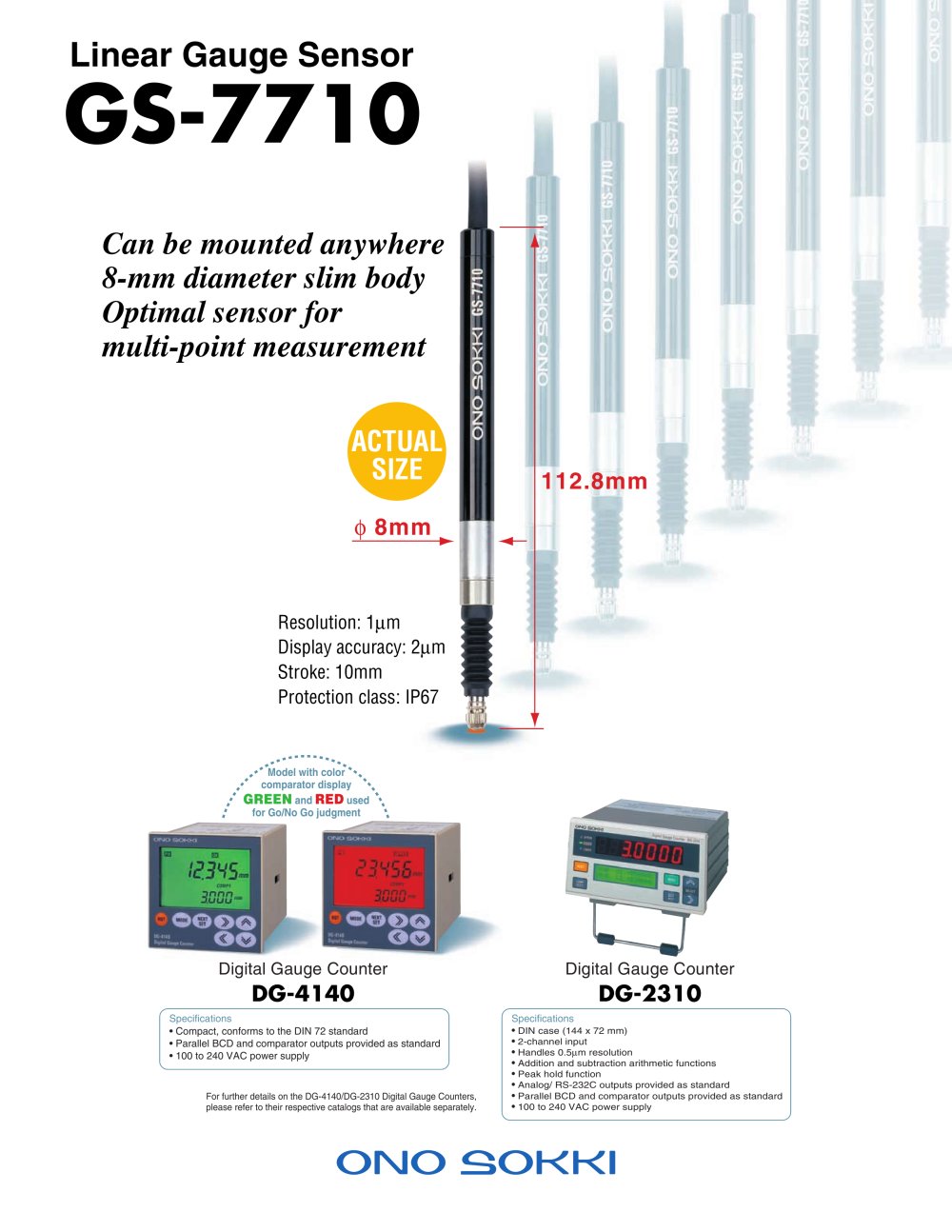 Digital Linear Gauge Sensor - Onosokki
