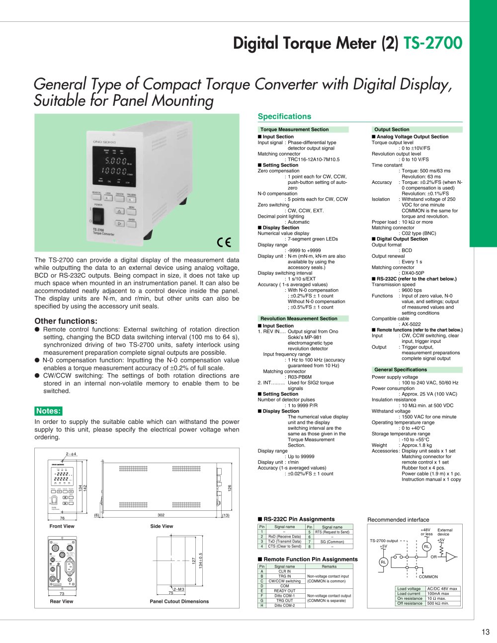 Digital Torque Meter - Onosokki
