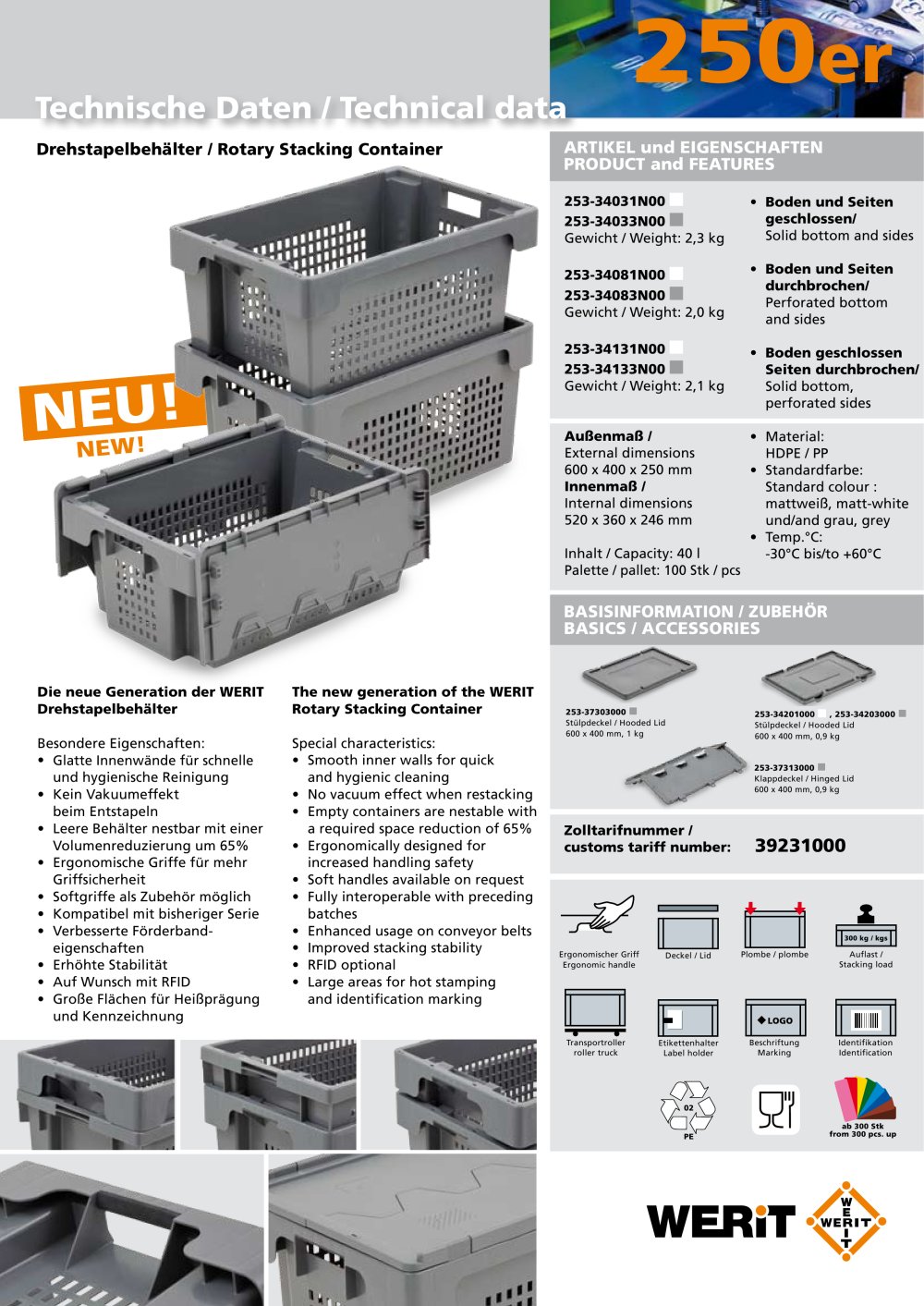 Rotary Stacking Container - WERIT