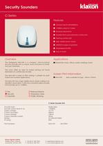 Security Alarms  C-Series 
