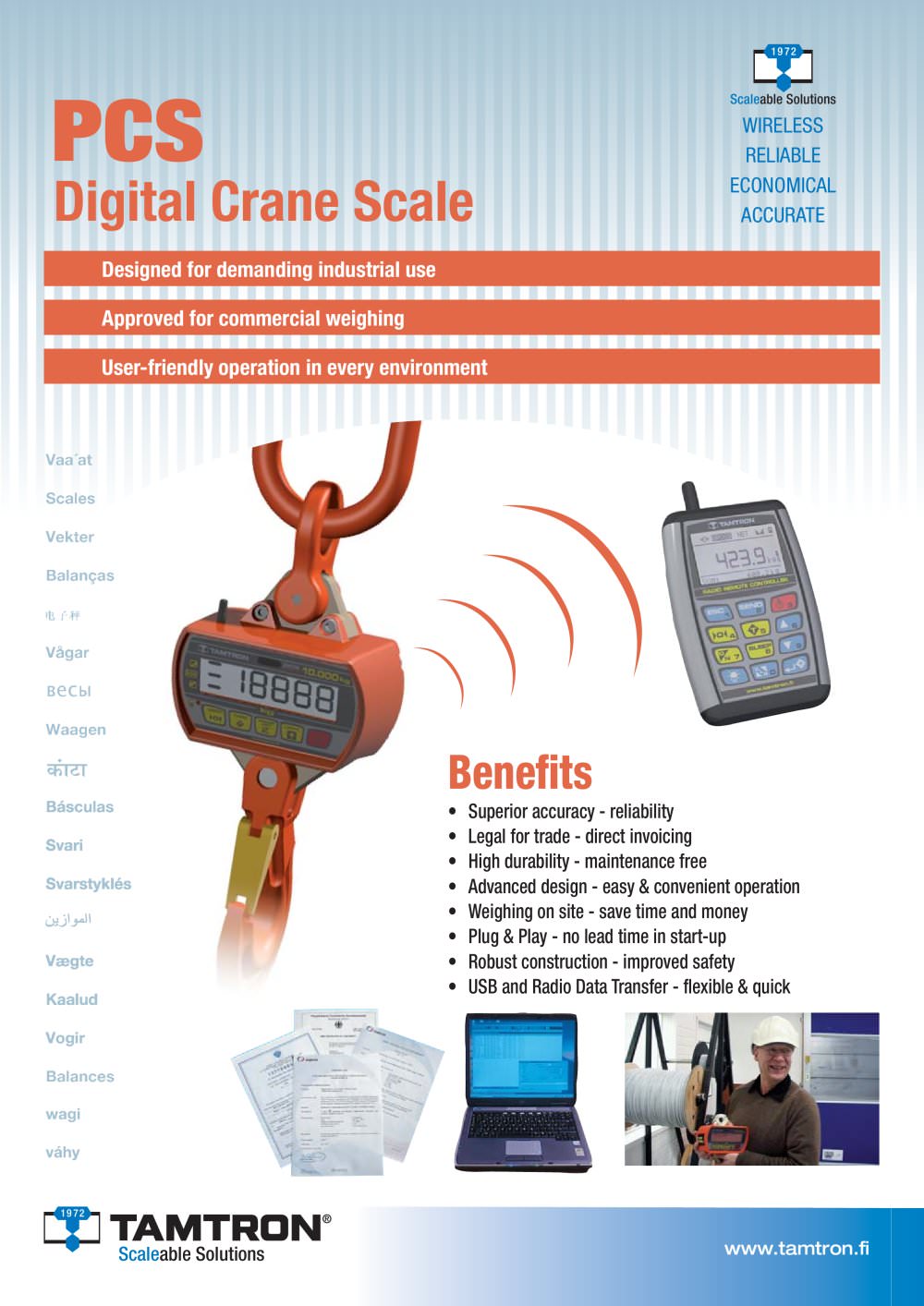 scale  PCS - Tamtron