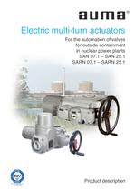 Multi-turn actuators for applictions in nuclear power plants - Outside Containment
