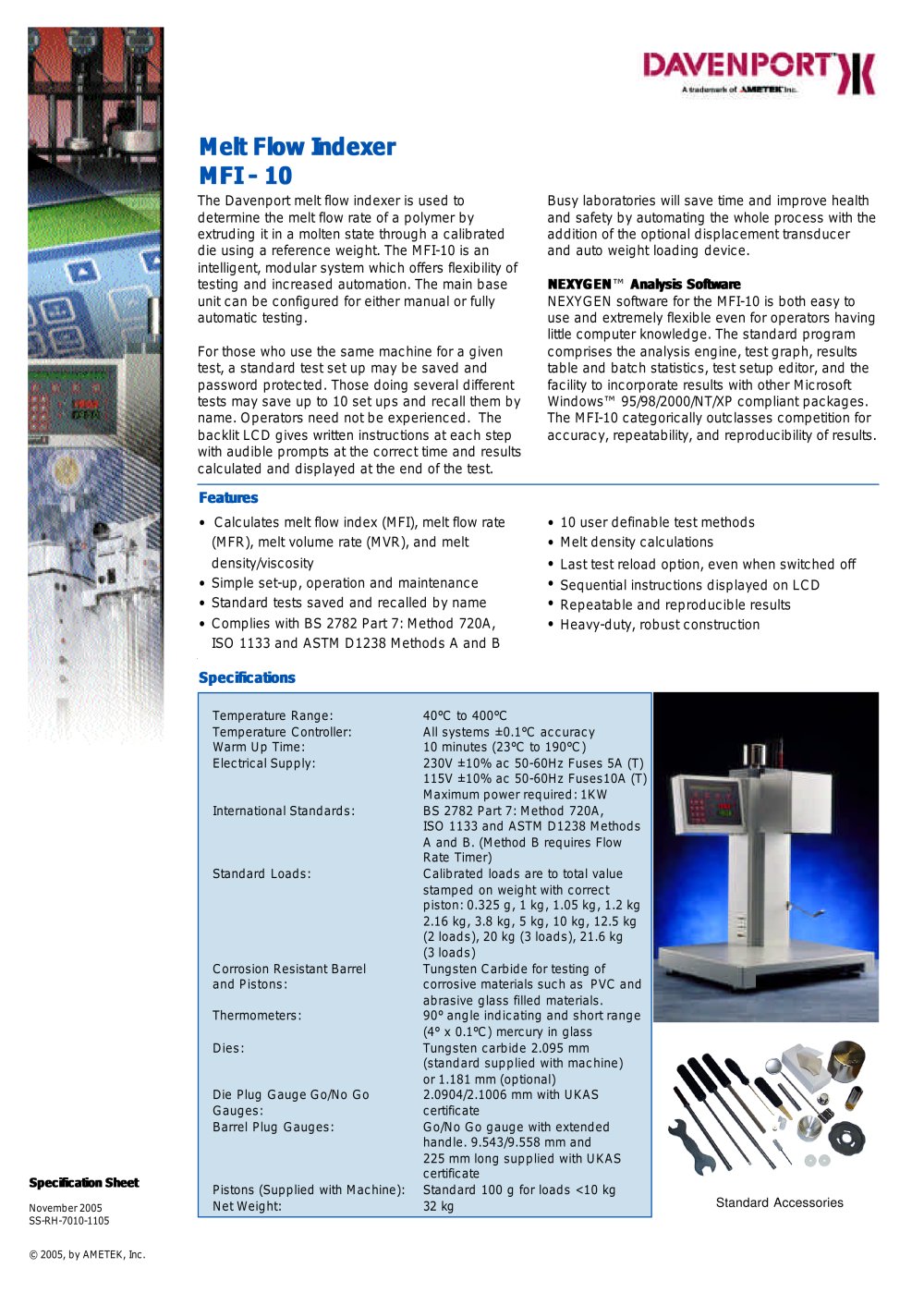 Melt flow indexers - Lloyd Instruments