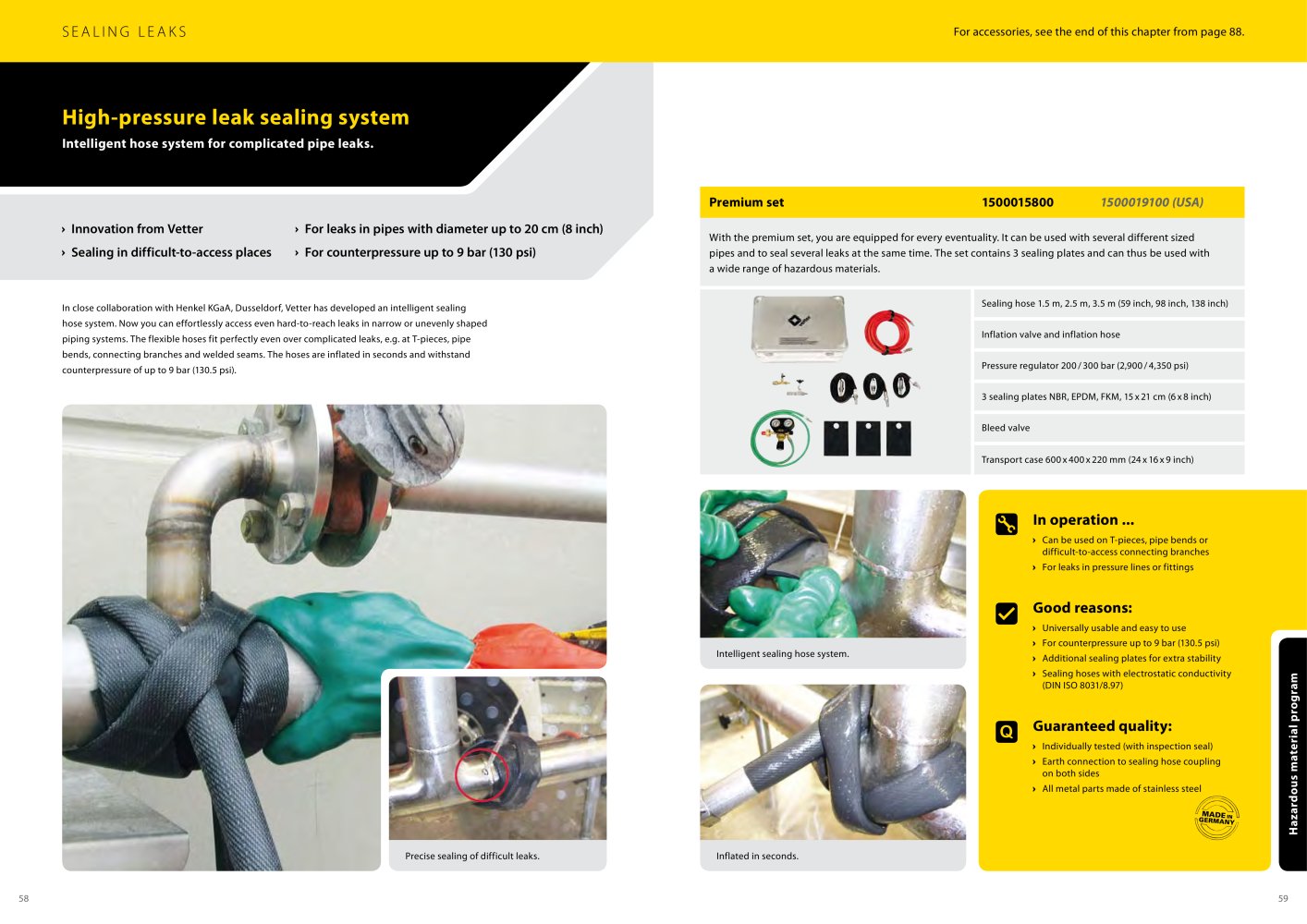 VETTER High Pressure Leak Sealing System - HLS - - Vetter