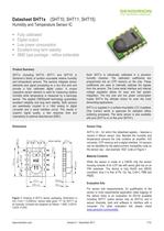 Datasheet Humidity and Temperature Sensors SHT1x (RH&T)