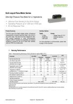 Datasheet Liquid Flow Meter SLG64