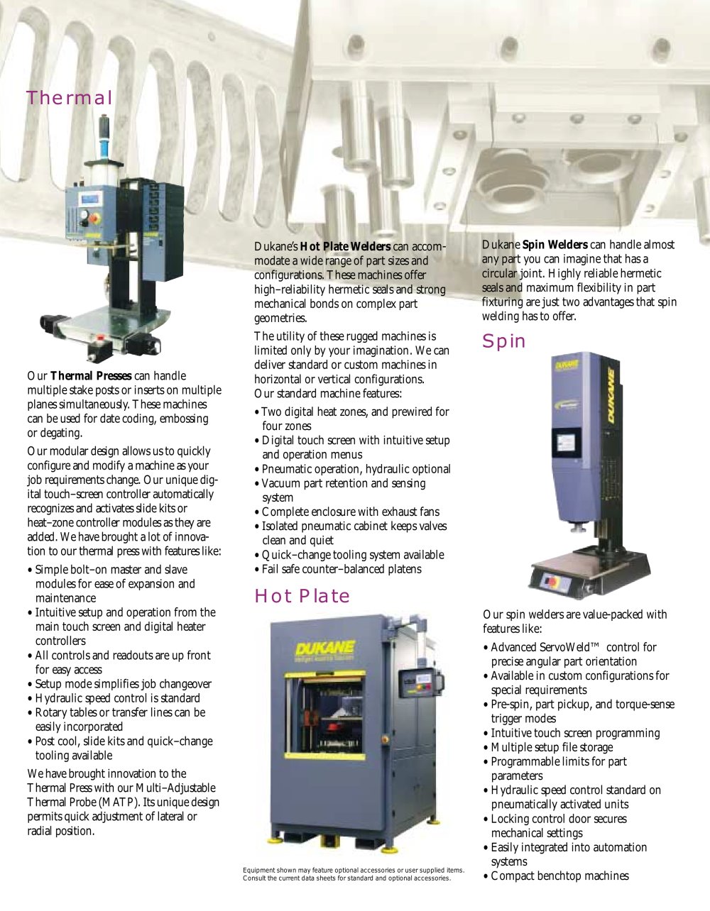 Dukane Ultrasonics Division - 2724, 62946, 65727, 2509, 81483, 14098, 14906, 17217