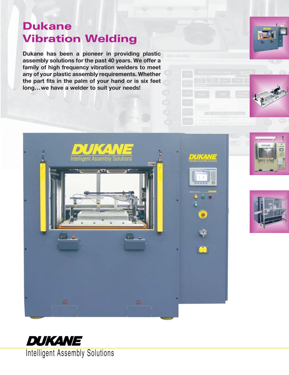 Dukane Vibration Welding - Dukane Intelligent Assembly Solutions
