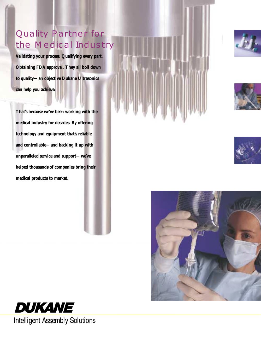 Medical Device Assembly - Dukane Intelligent Assembly Solutions