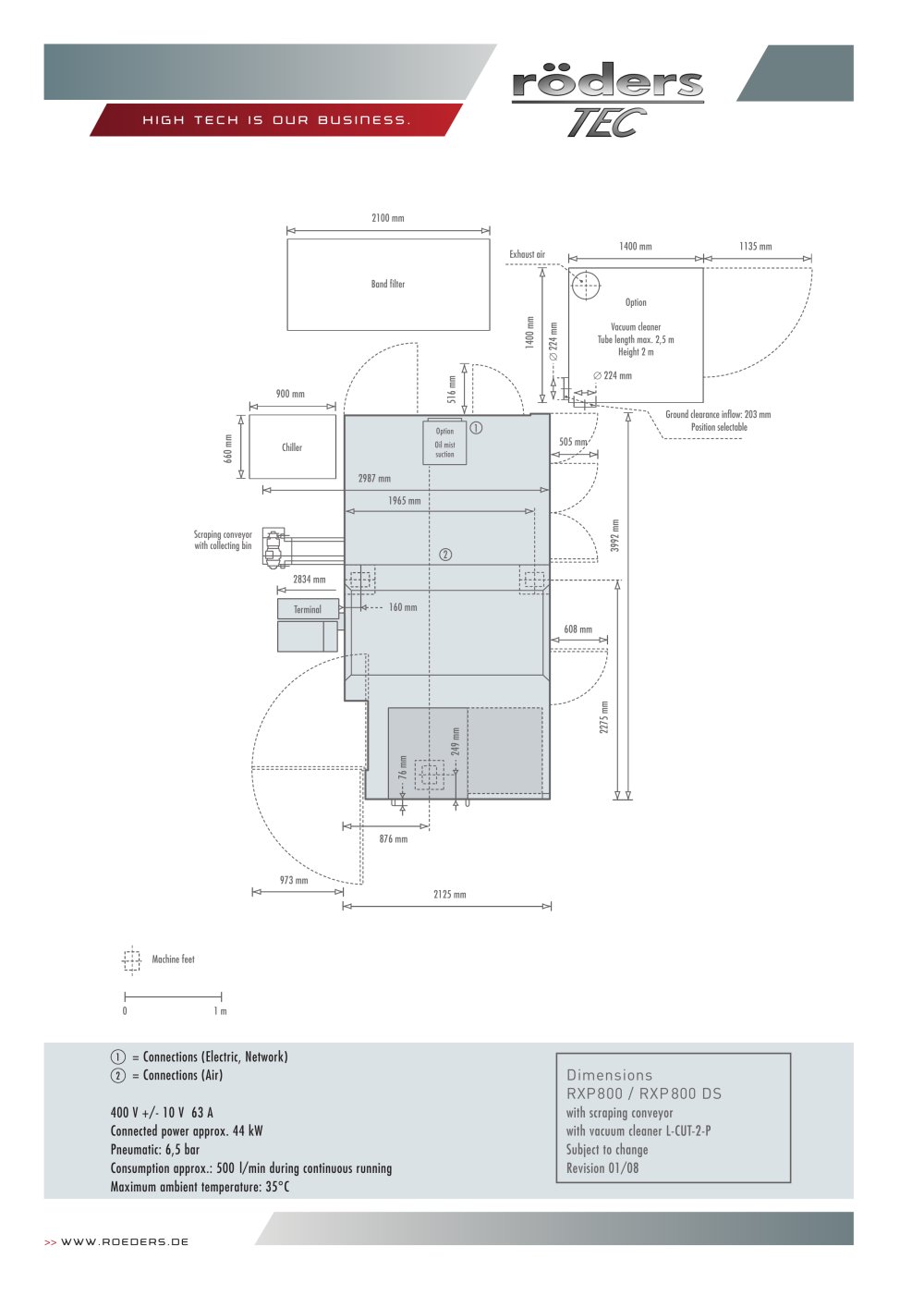 Floorplan RXP 800 - Roeders