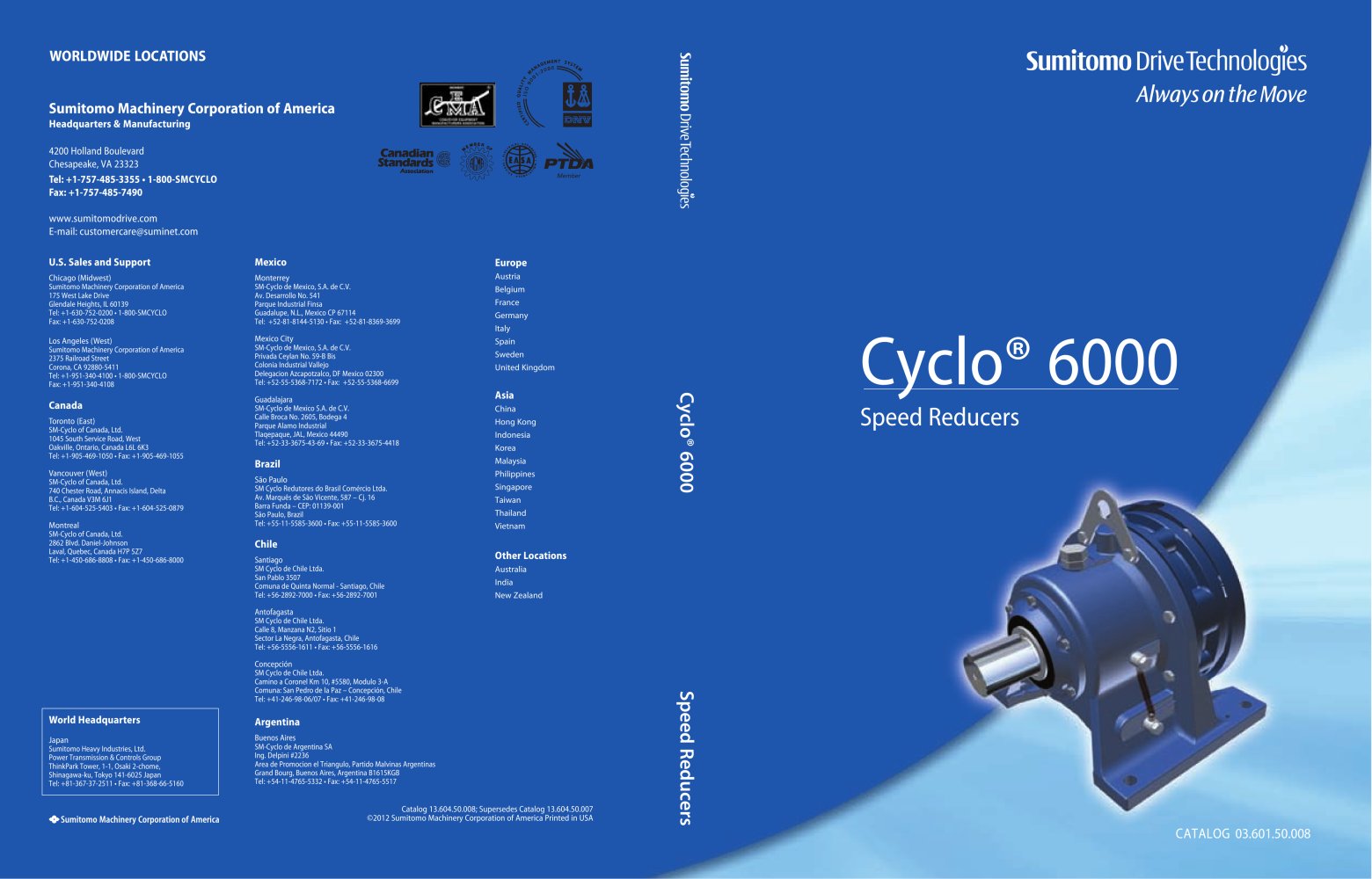 Cyclo&reg; 6000 - Speed Reducers - SUMITOMO Drive Technologies America