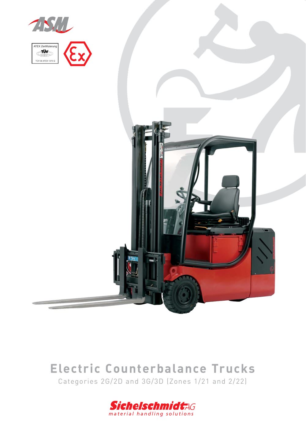 4-wheel explosion proof electric forklift truck M 700-4 EEx Zone 2 - Sichelschmidt
