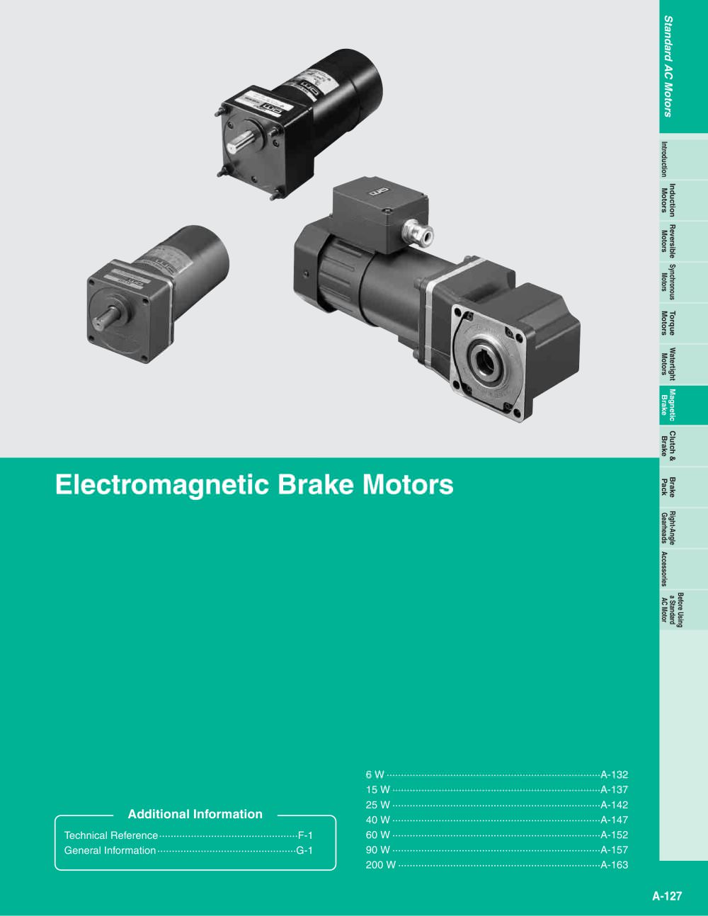 Electromagnetic Brake Motors - ORIENTAL MOTOR