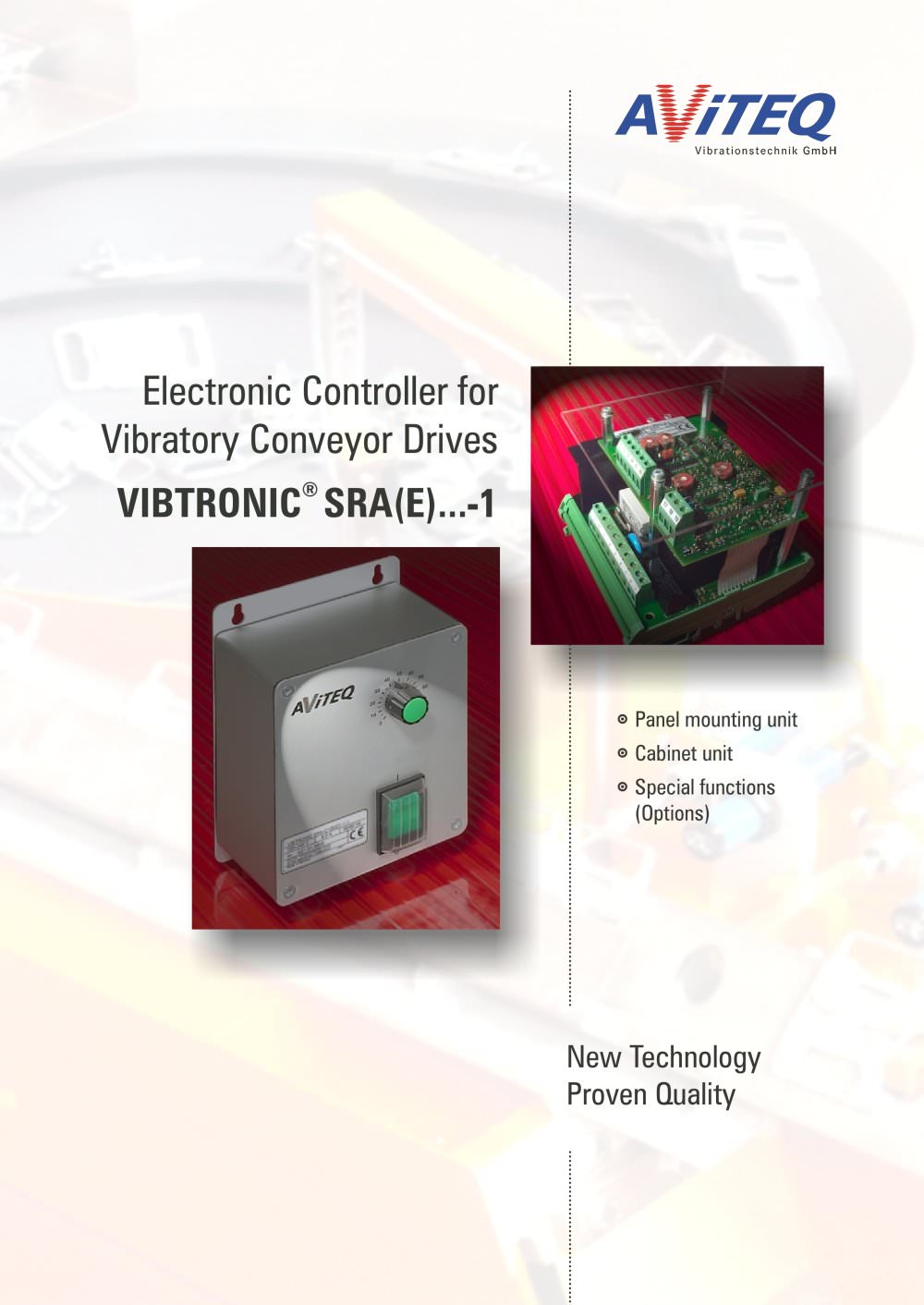 Electronic controllers SRA(E) - AViTEQ Vibrationstechnik