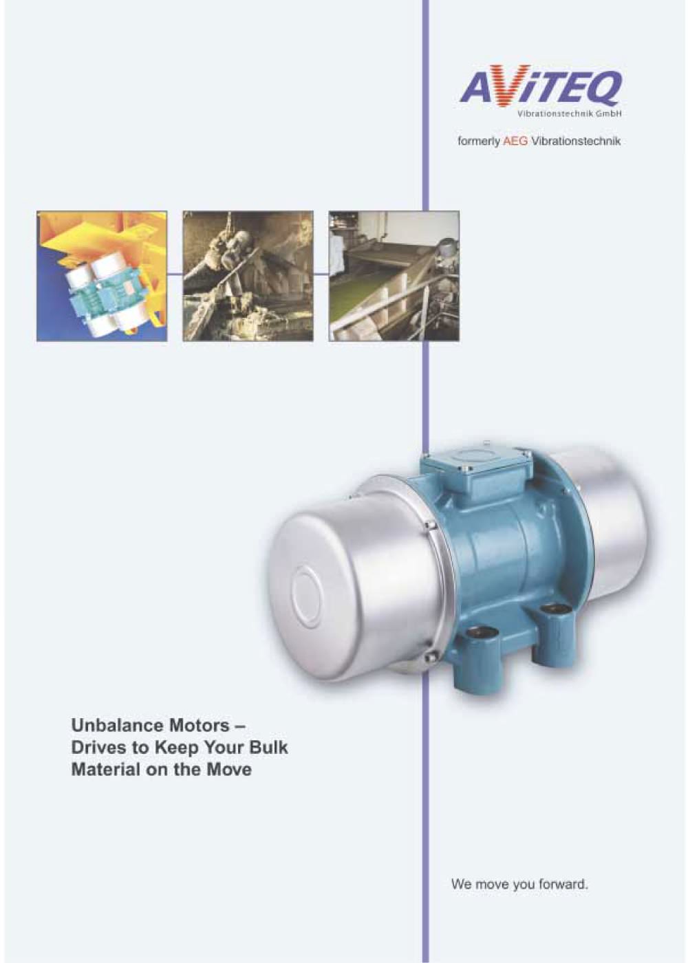 Unbalanced motors UV - AViTEQ Vibrationstechnik
