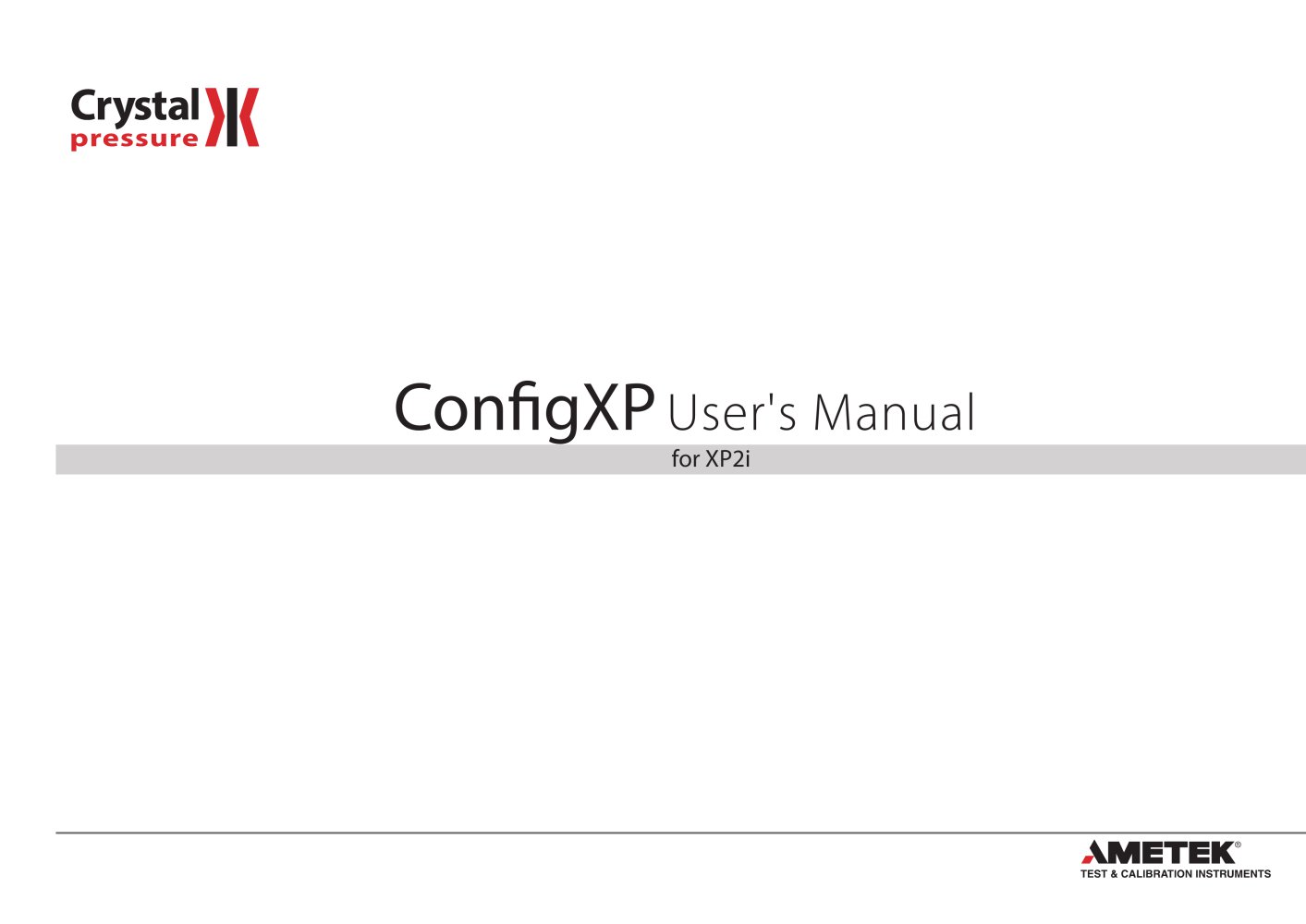 ConfigXP, XP2i Digital Pressure Gauge Configuration Software - Crystal Engineering