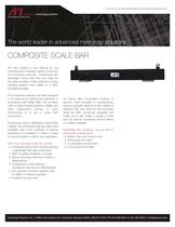 Composite Scale Bar for portable in-field calibration of Laser Tracking systems