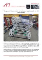 Geometry component measurement for aerospace suppliers with the API Laser Tracker