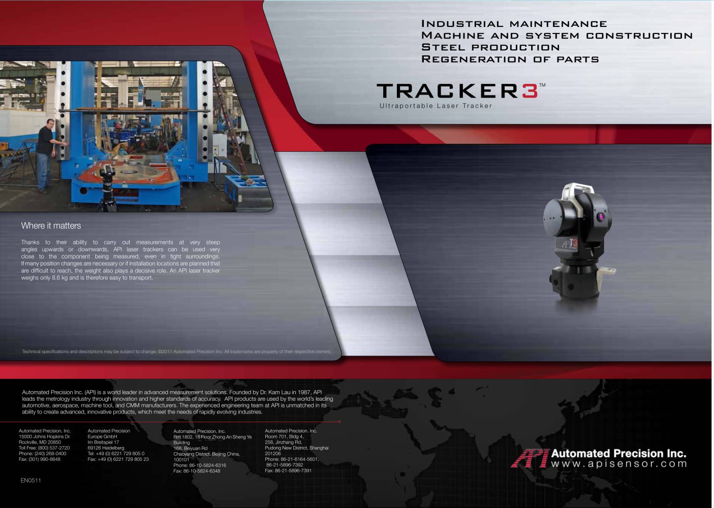 Industrial Maintenance: Steel production, regeneration of parts - API - Automated Precision Europe GmbH